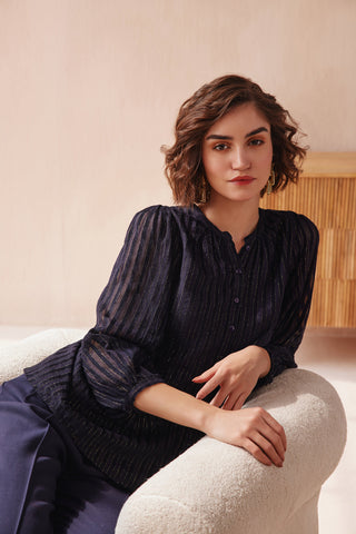 Audrey Blue Blouse