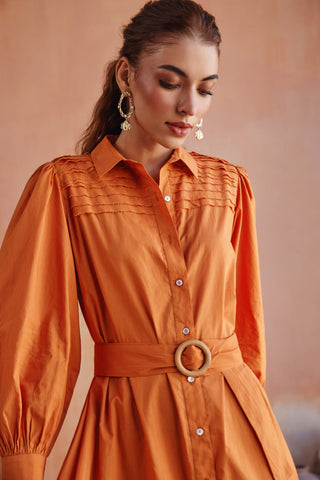 Sophie Orange Dress