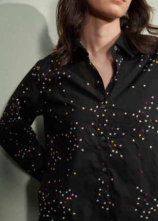 Koakh - IND Heart Bunch Embroidered Shirt Heart Bunch Embroidered Shirt