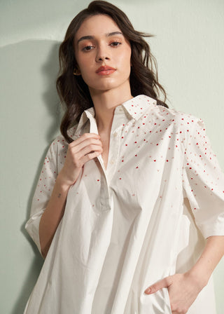 Koakh - IND Falling Heart EMB Dress Falling Heart EMB Dress