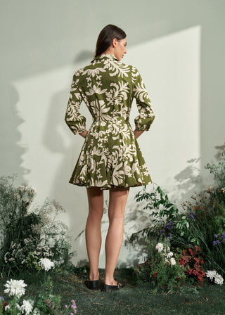 Gaelle Short Dress (Light Green)