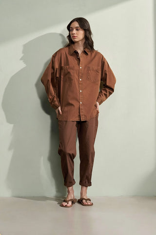 Boyfriend Shirt (Brown)