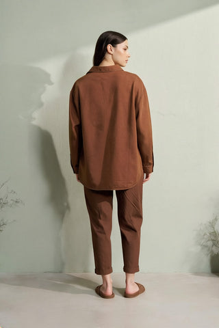 Boyfriend Shirt (Brown)