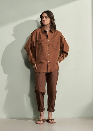 Boyfriend Shirt (Brown)