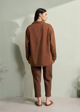 Boyfriend Shirt (Brown)
