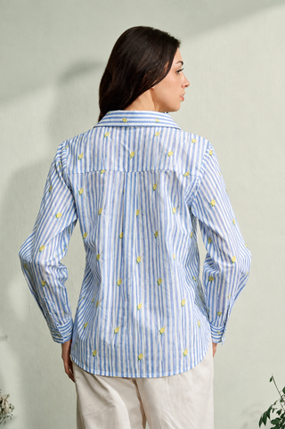 Nina Emb Y/D shirt