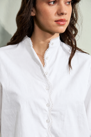 EMMA EMB. BLOUSE (White)