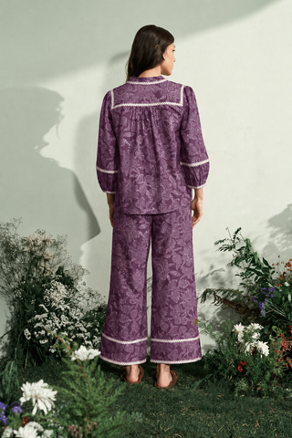 Vittoria Co-ord Set (Prune)