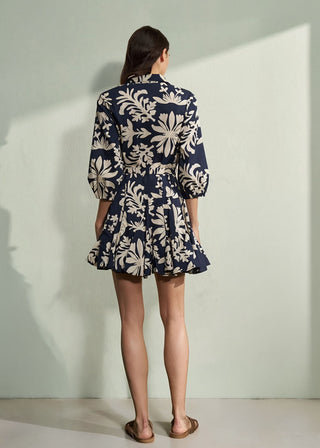 Gaelle Short Dress (Navy)