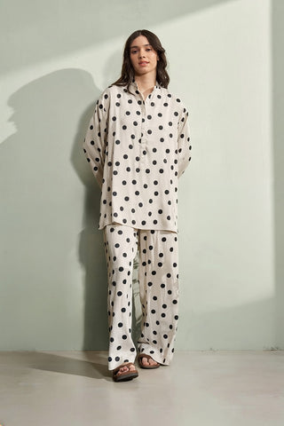 Polka Dot Pant (Off White)